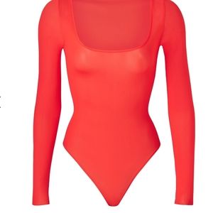 Skims Jelly Sheer Long Sleeve Bodysuit